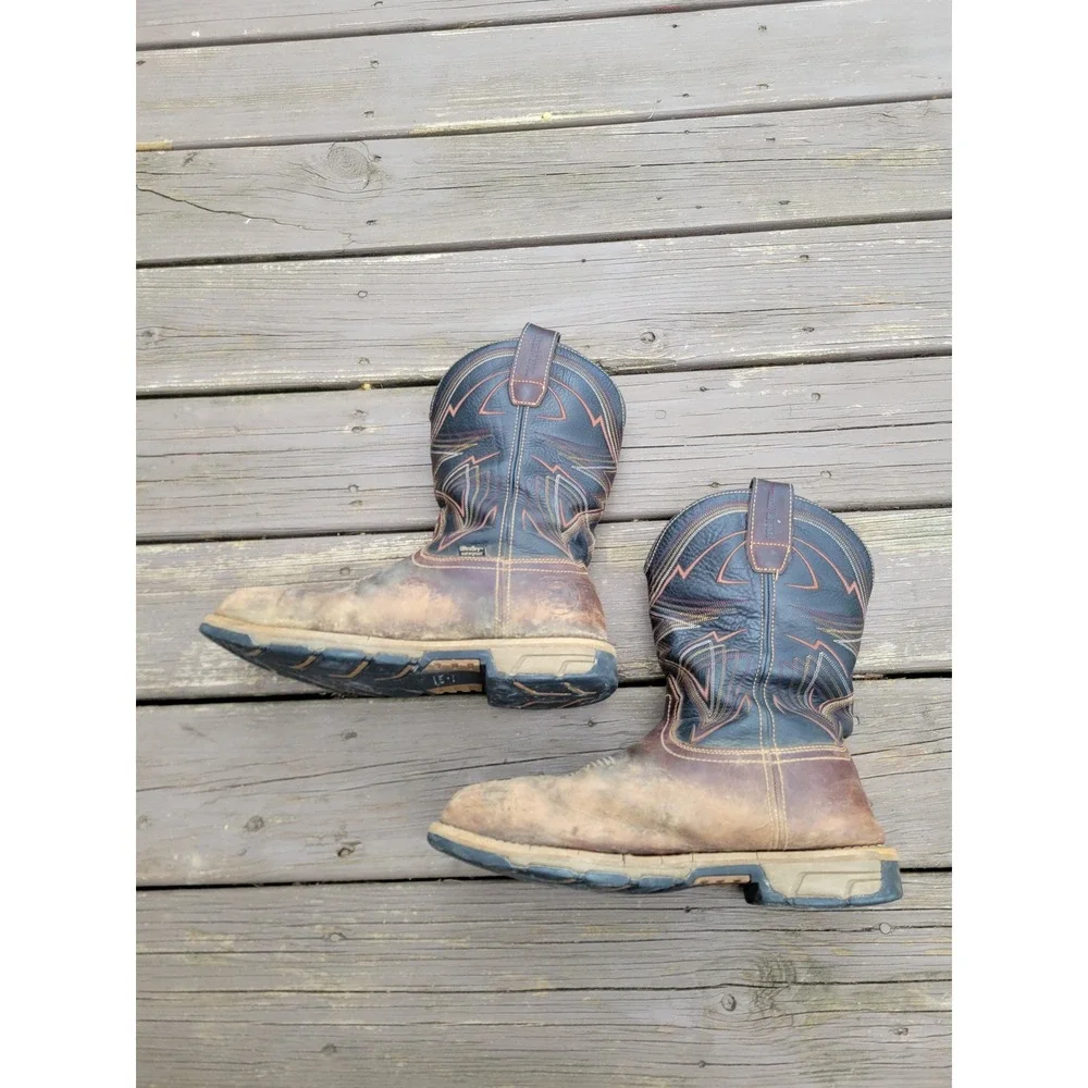 Irish Setter Work Boots Brown Marshall 83938 Steel Toe Waterproof Mens 11 E2‎